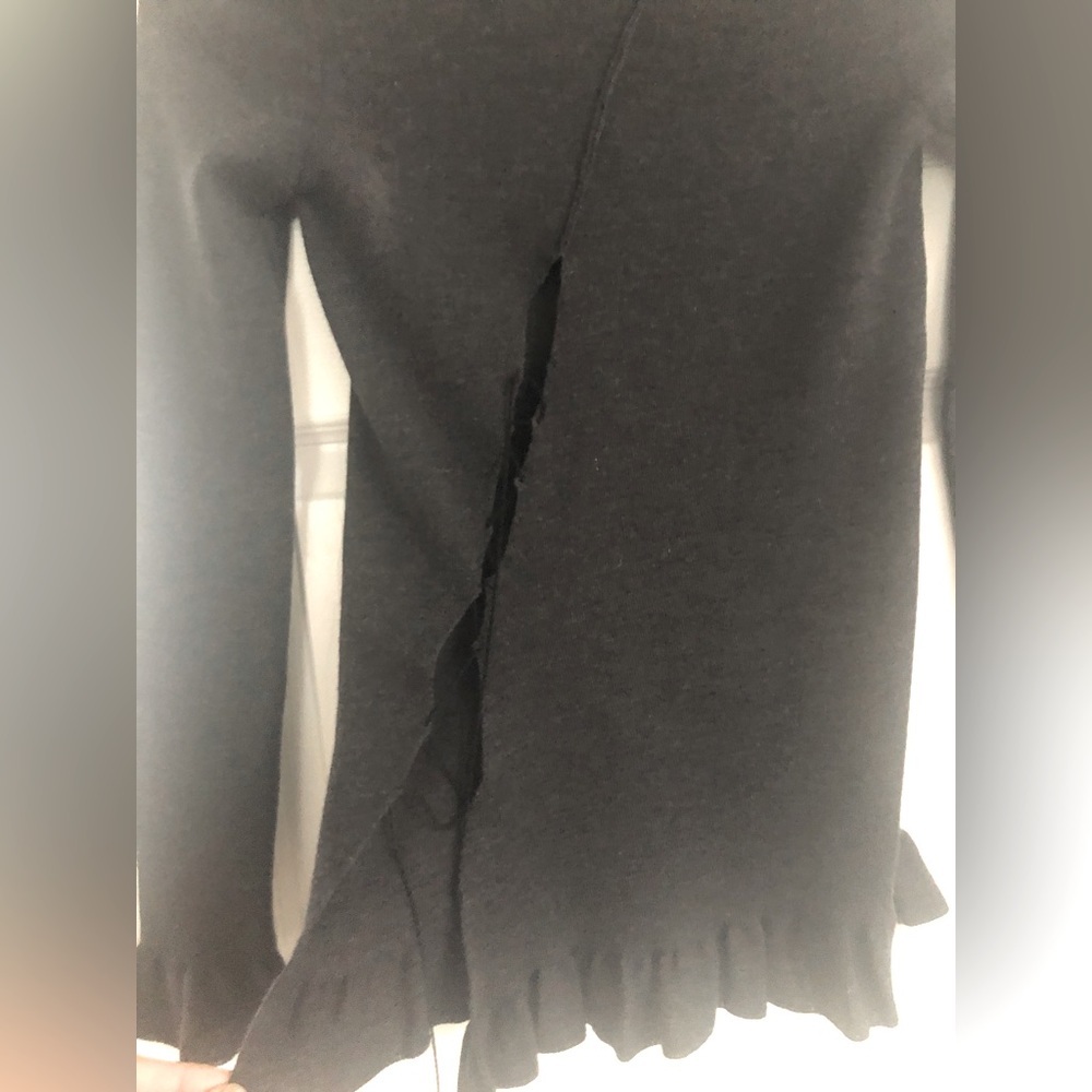 JEAN PAUL GAULTIER Grey Wool Turtleneck Sweater Knit Long Sleeve Women’s S - Picture 9 of 9